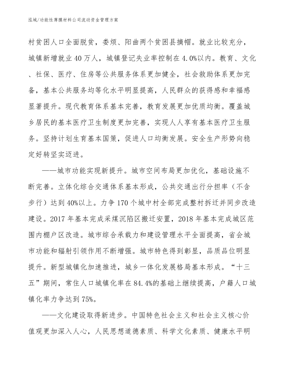 功能性薄膜材料公司流动资金管理方案_参考_第4页