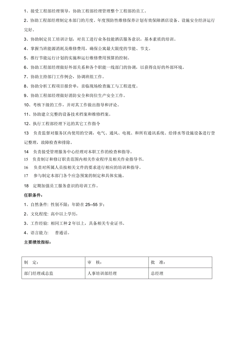 工程部员工岗位职责.doc_第3页