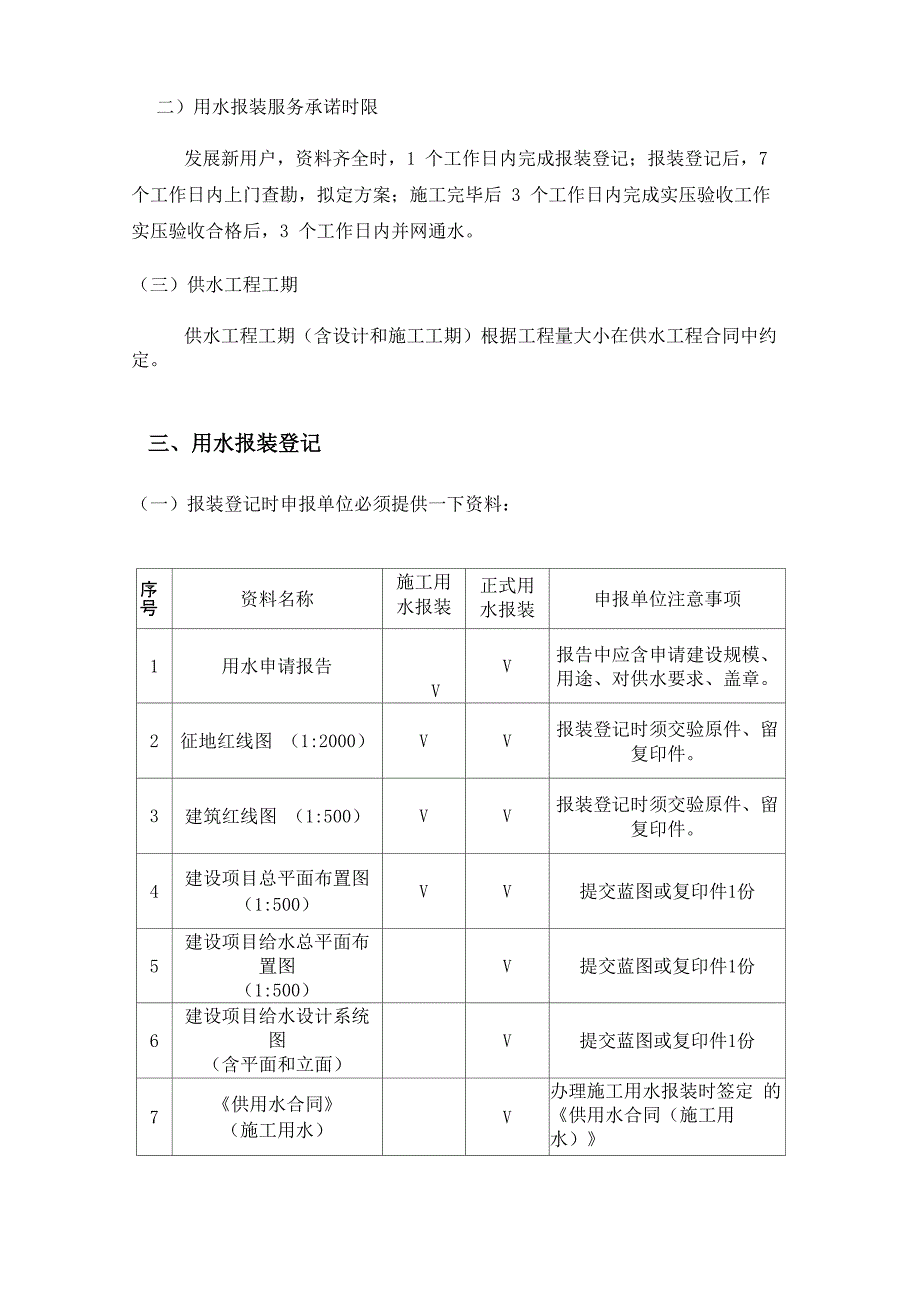 单位用户申请用水报装指南_第3页