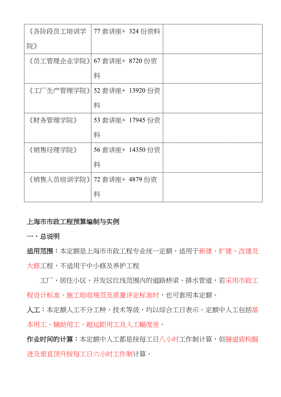 上海市市政工程预算编制及其实例_第2页