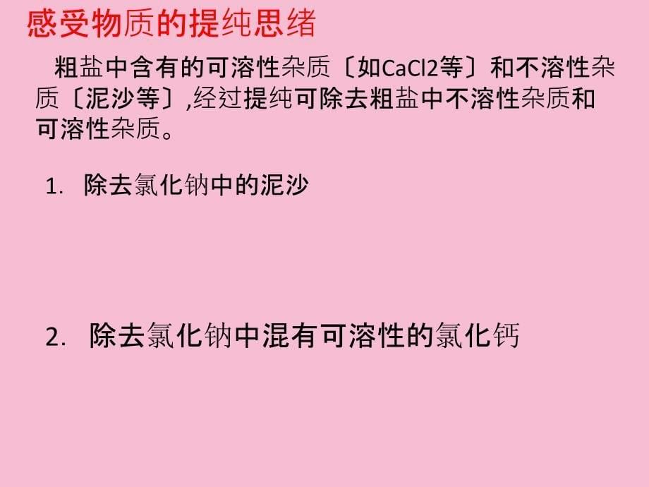 沪教版九年级化学第六章基础实验6粗盐的初步提纯ppt课件_第5页