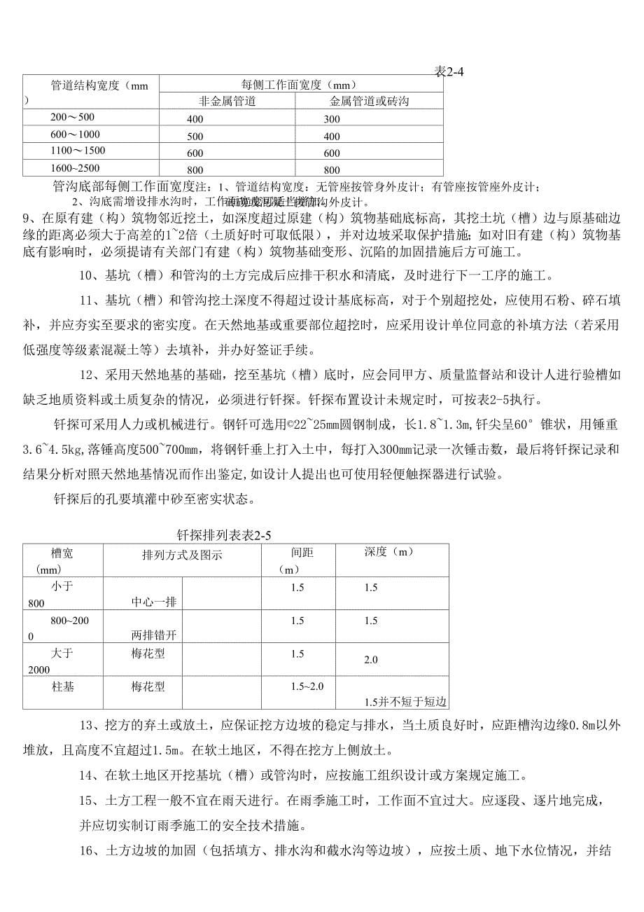 土方工程施工工艺措施_第5页