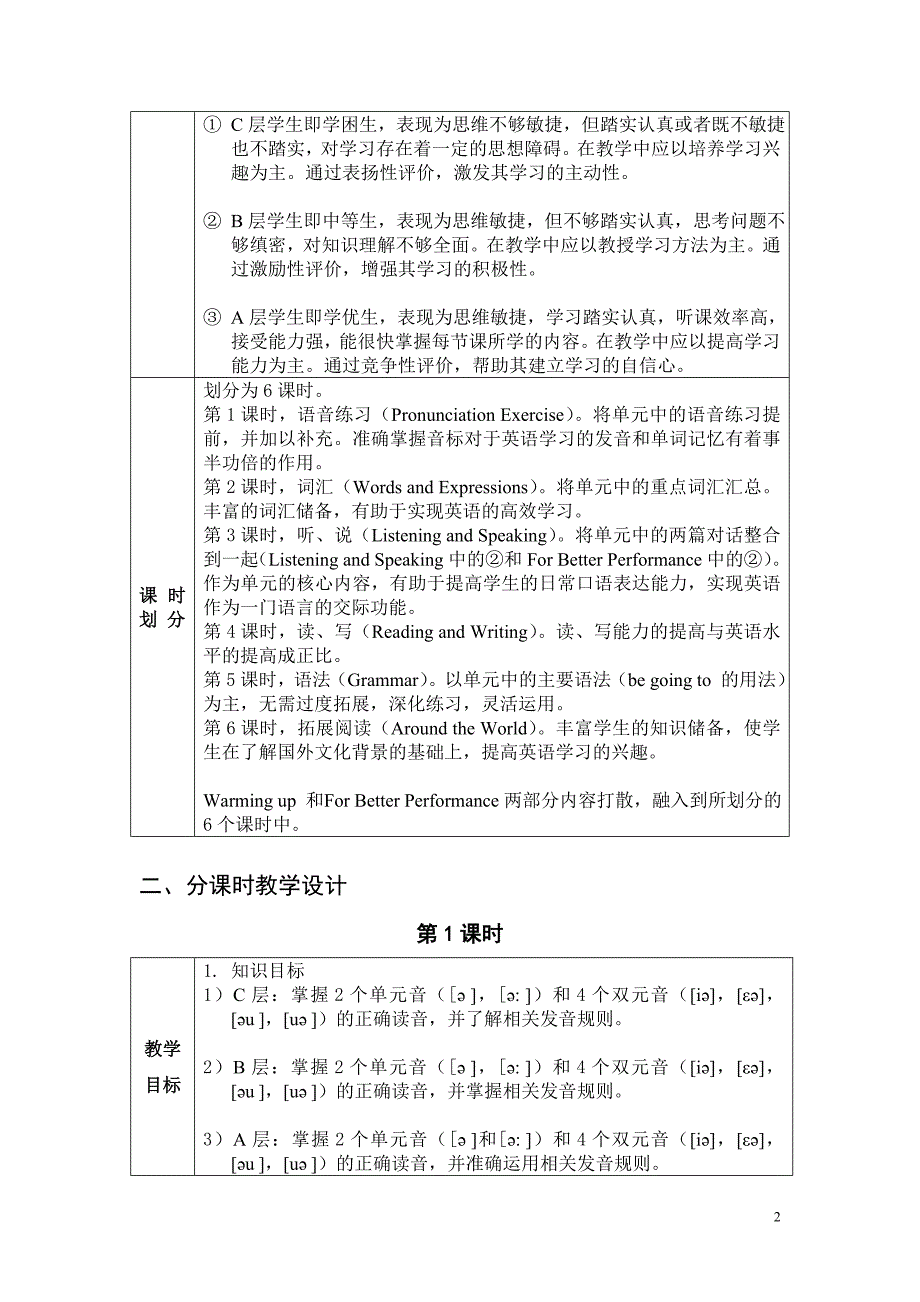 外研版中职国规英语教材基础模块第一册第3单元_第2页