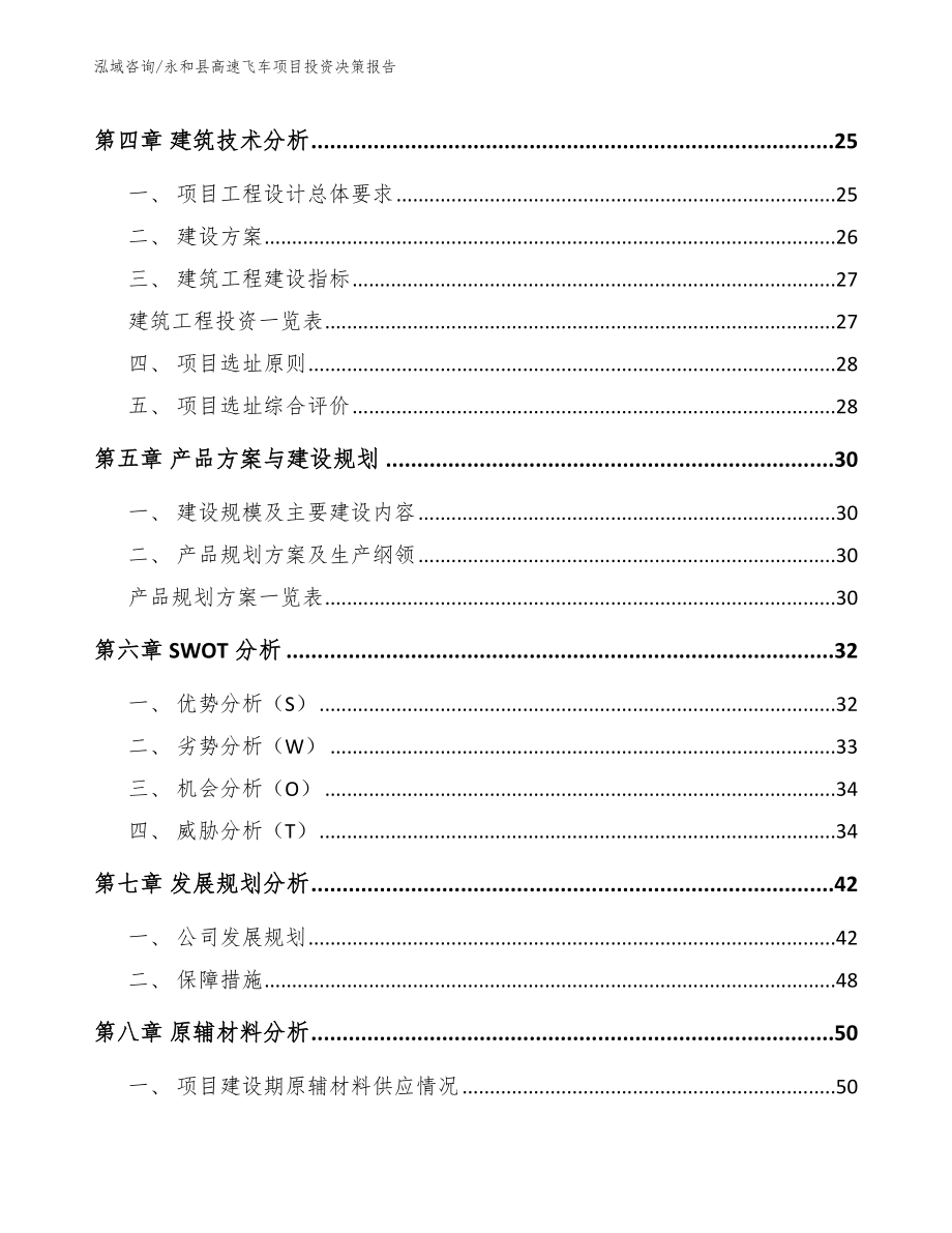 永和县高速飞车项目投资决策报告_模板范本_第2页
