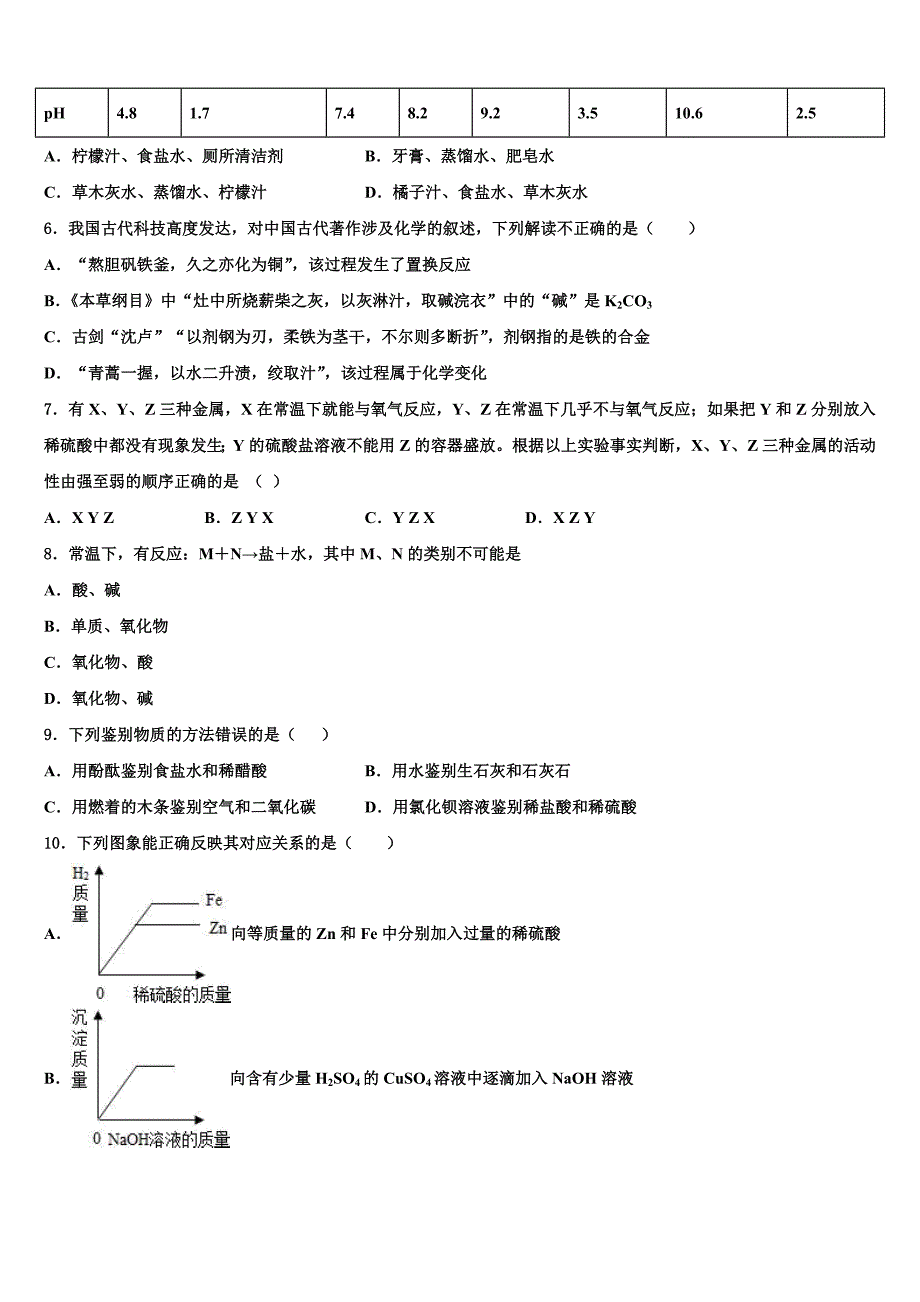 江苏省南京十八中学2023年十校联考最后化学试题（含答案解析）.doc_第2页