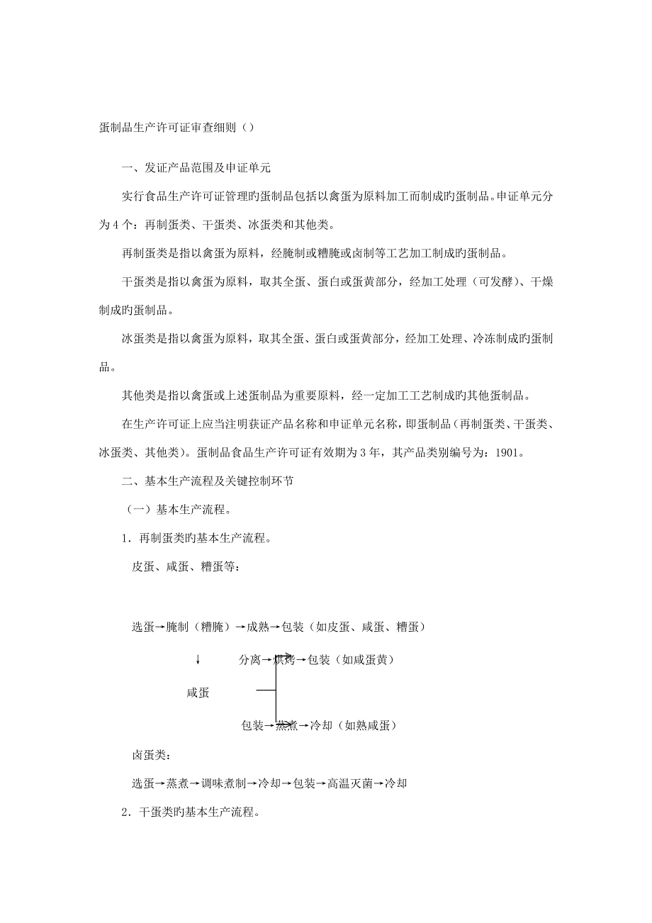 蛋制品生产许可审查细则_第1页