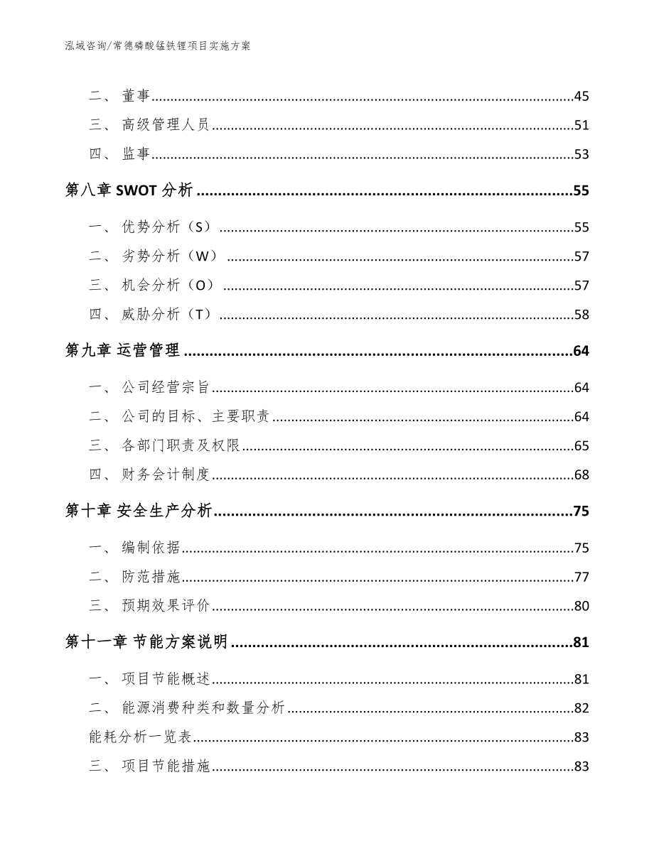 常德磷酸锰铁锂项目实施方案（范文参考）_第3页