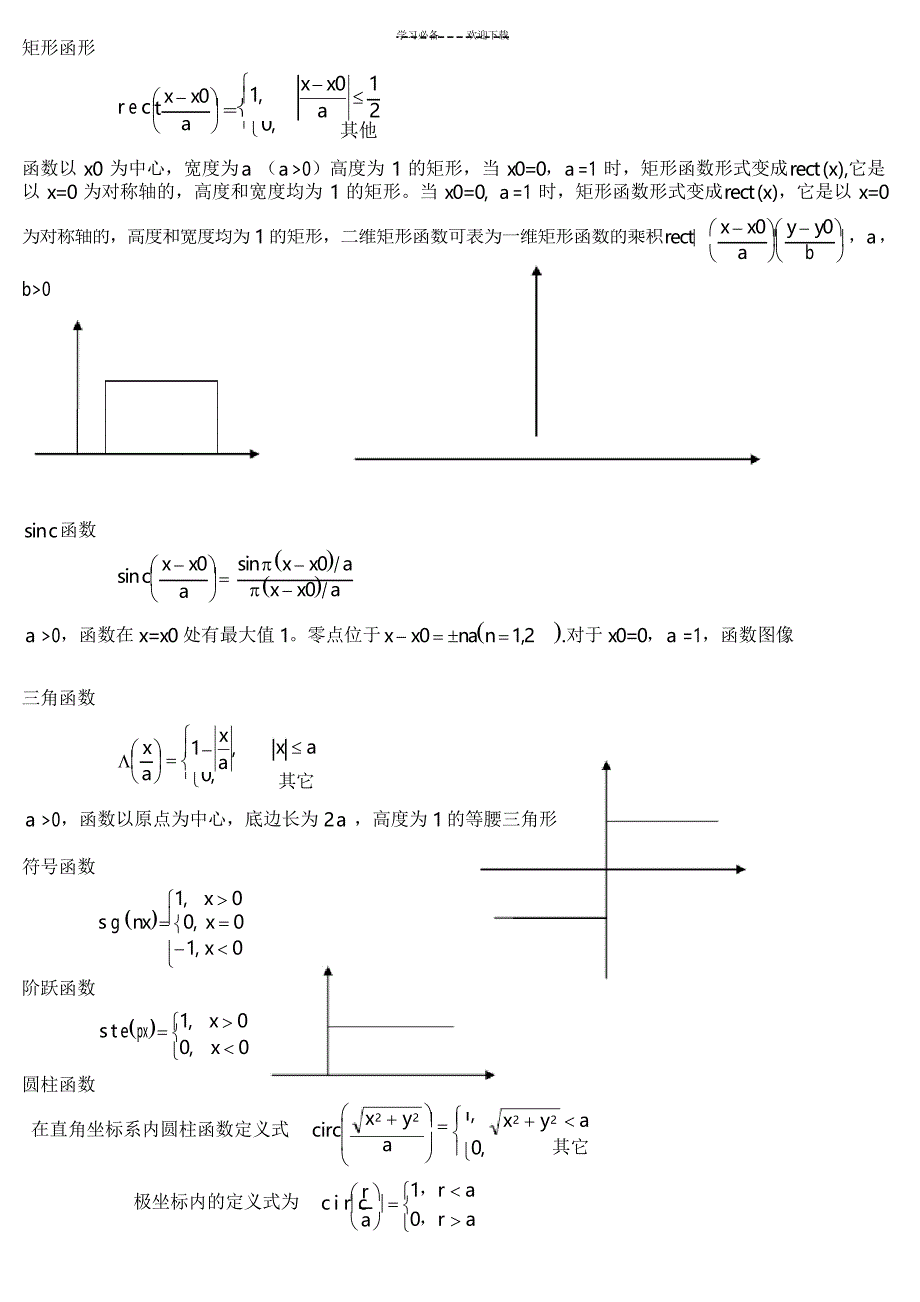 信息光学复习笔记_第1页