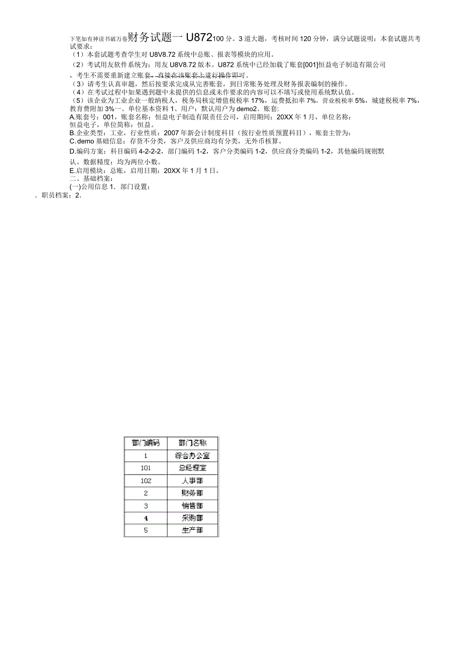 会计信息系统考试题目_第1页