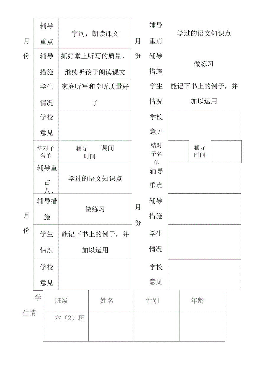 学困生辅导记录表_第2页