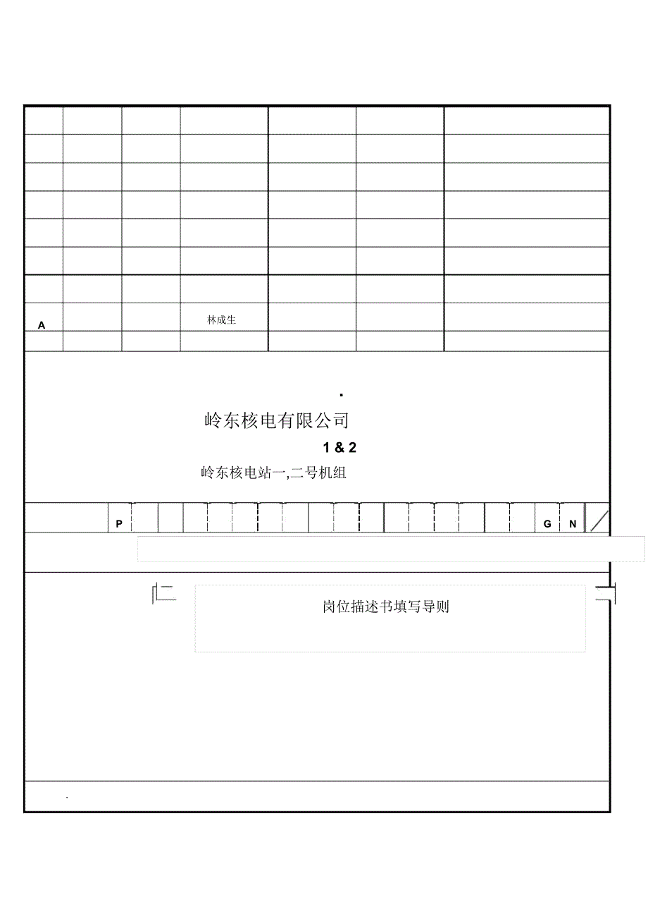 某企业岗位描述书填写导则分析(16页)_第1页