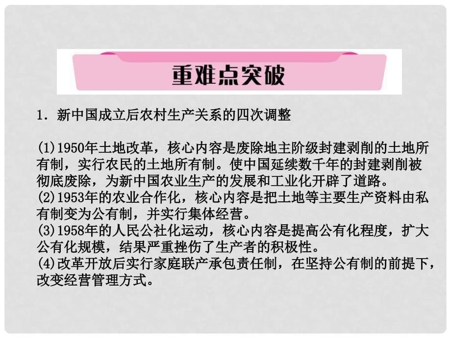 中考历史复习 第一部分 教材知识速查 模块3 中国现代史 第3讲 建设有中国特色的社会主义课件_第5页