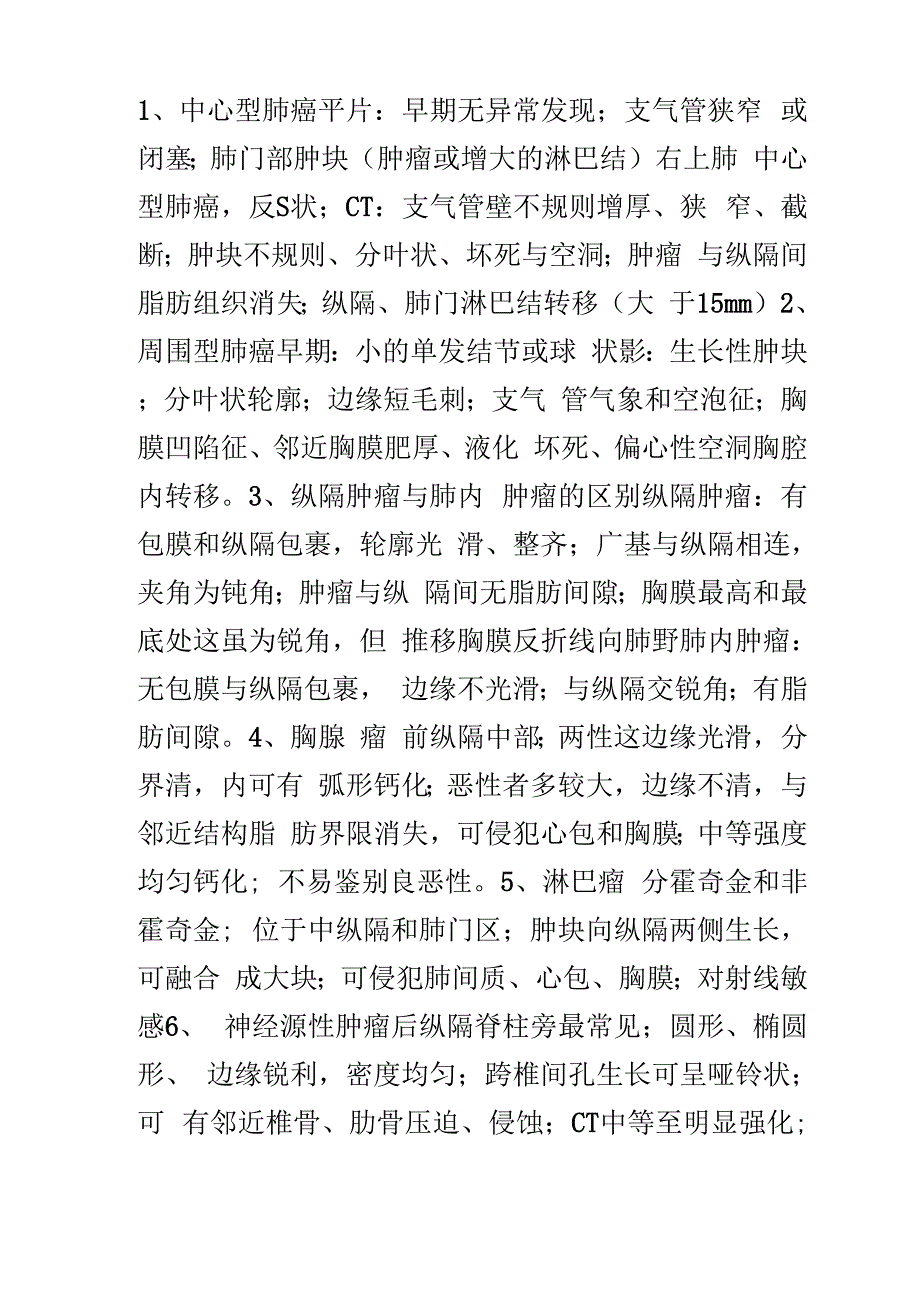 医学影像诊断知识点集合_第1页