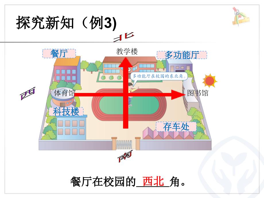 人教版三年级数学下册位置与方向例3、4_第3页