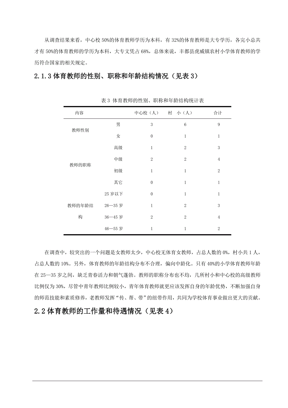 体育教育本科毕业论文丰都县虎威镇农村小学体育开展现状分析_第3页