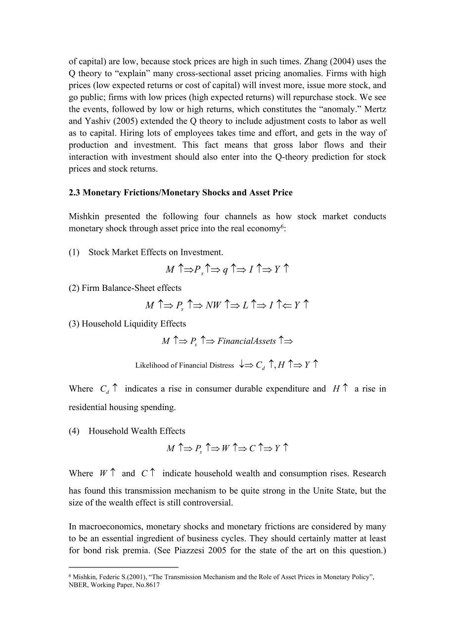 Assetpricemacroeconomicvariablesandmonetaryshock_第5页