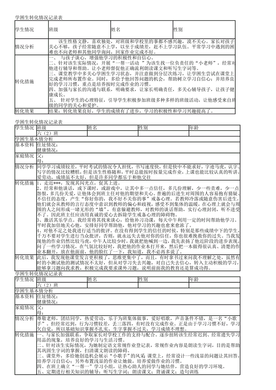 学困生转化情况记录表.doc_第1页