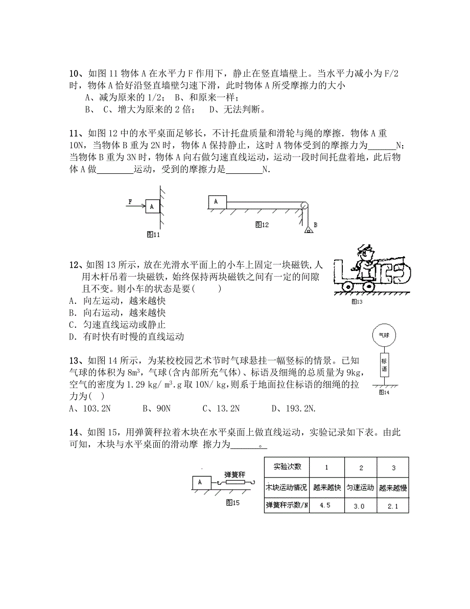 初中受力分析_第2页