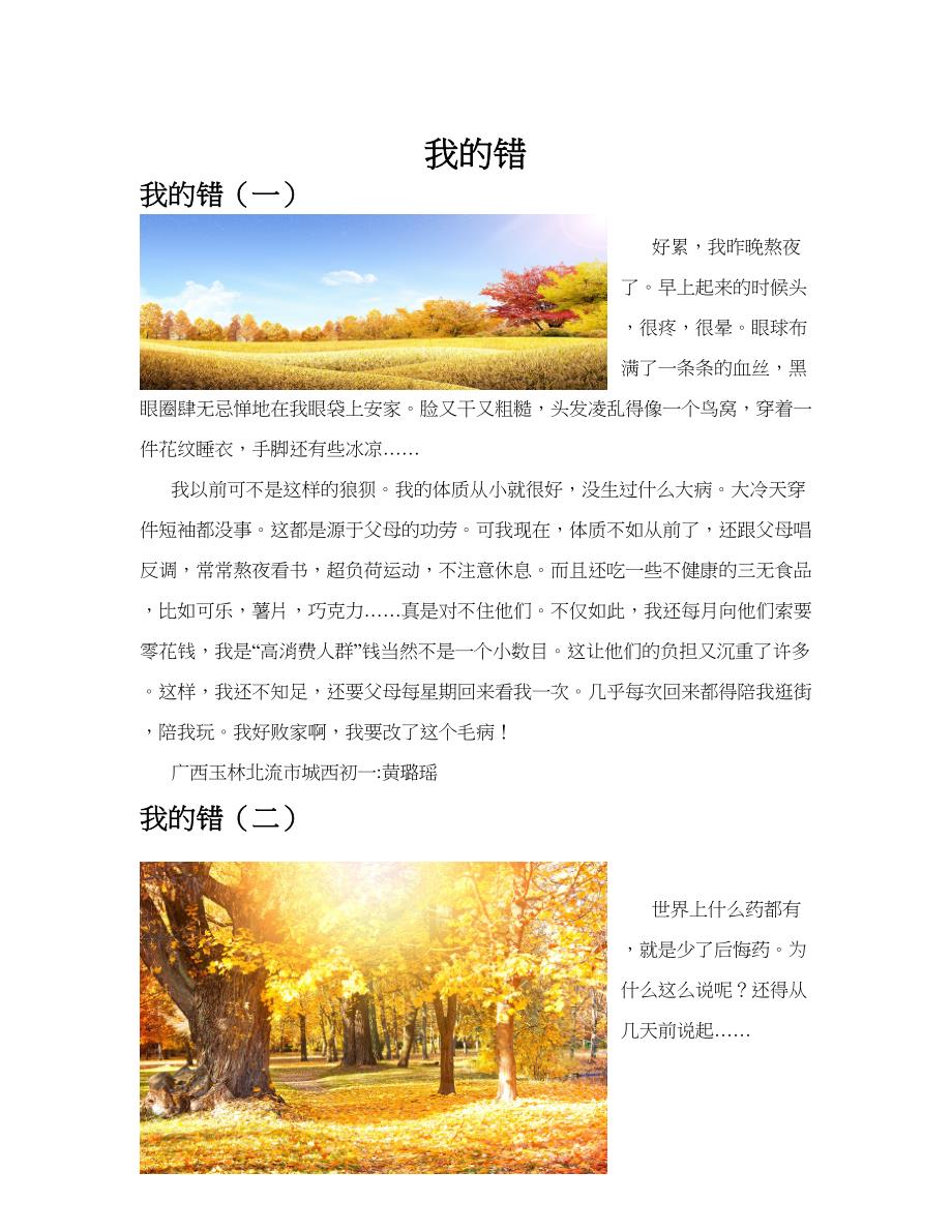 我的错(共10篇).docx_第1页