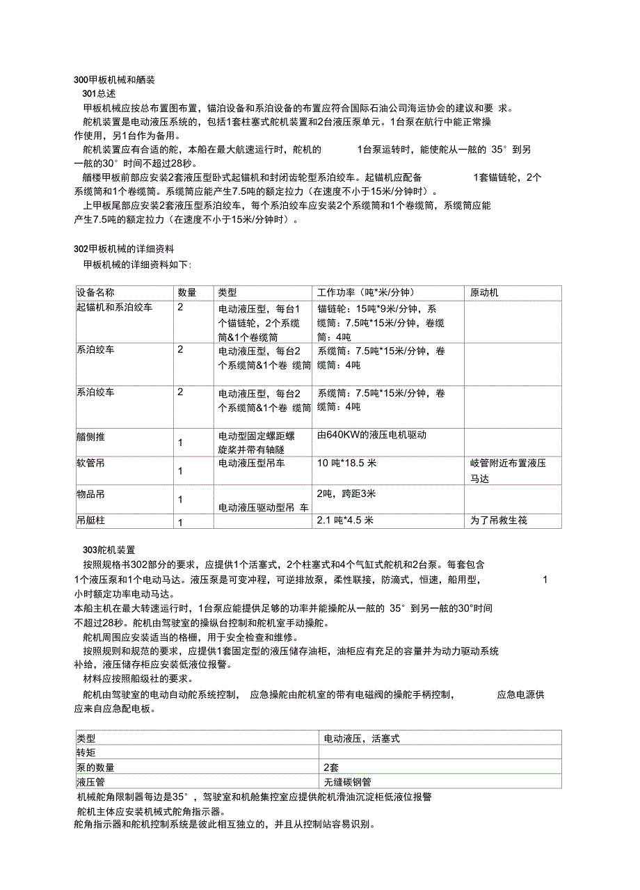 300甲板机械和舾装_第1页