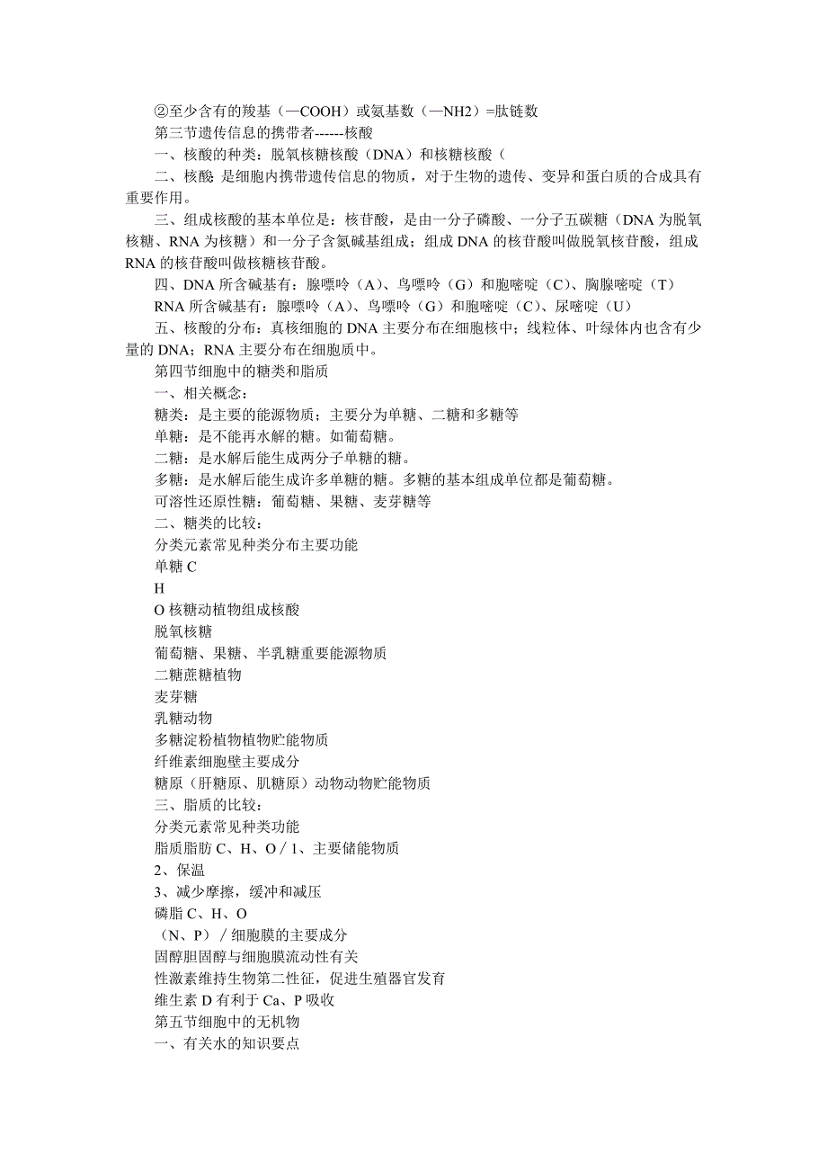 高一生物必修1知识点总结来源_第3页