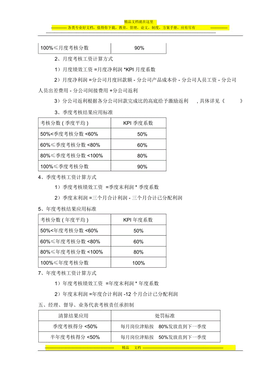 分公司激励方案(方案5)20140109_第2页