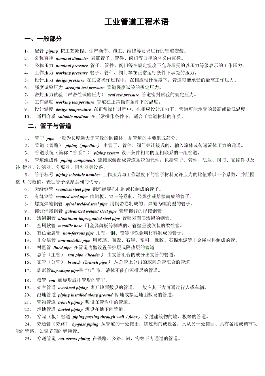 工业管道工程术语_第1页