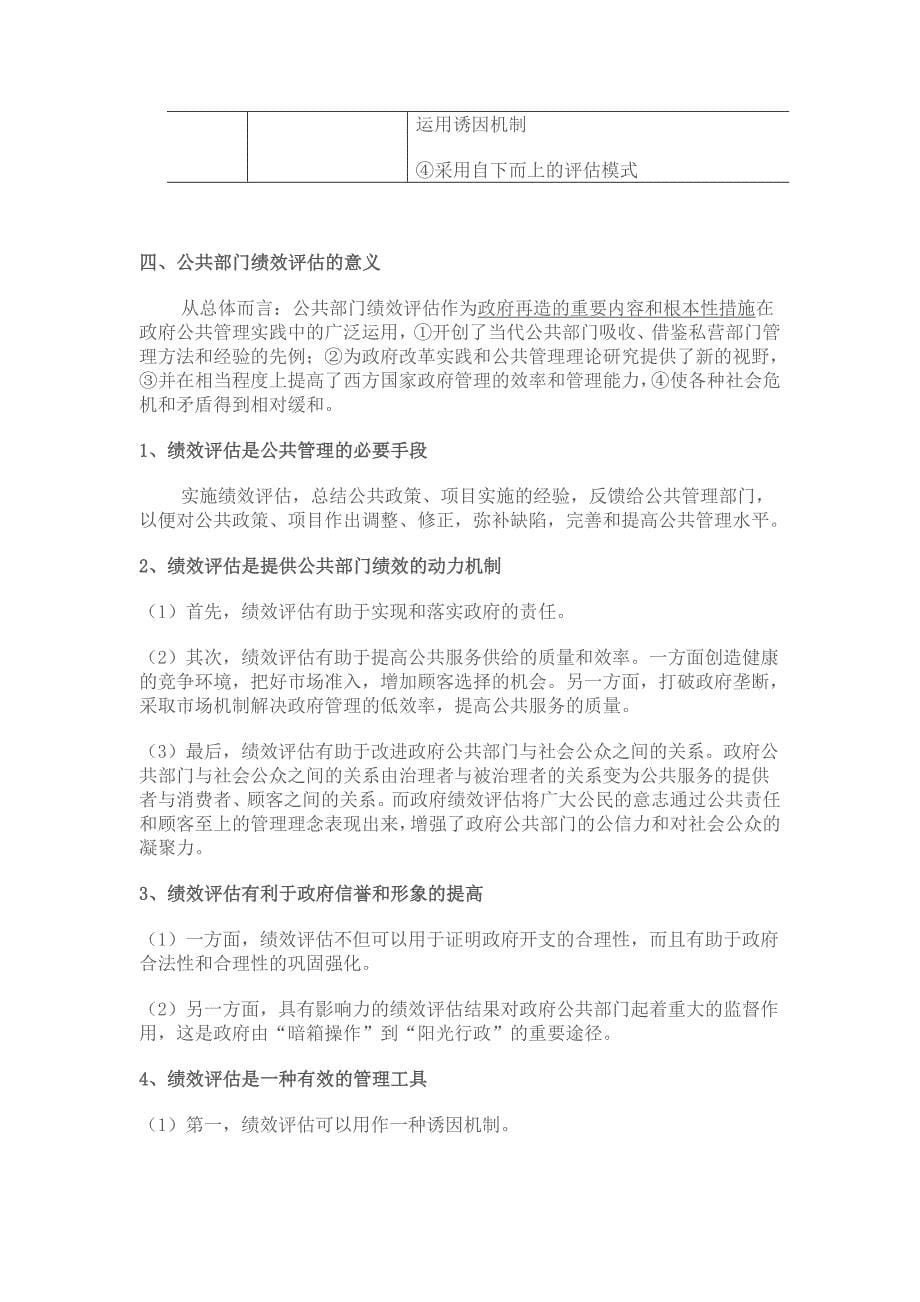 南大社保考研陈振明公共管理学笔记第六章绩效管理_第5页