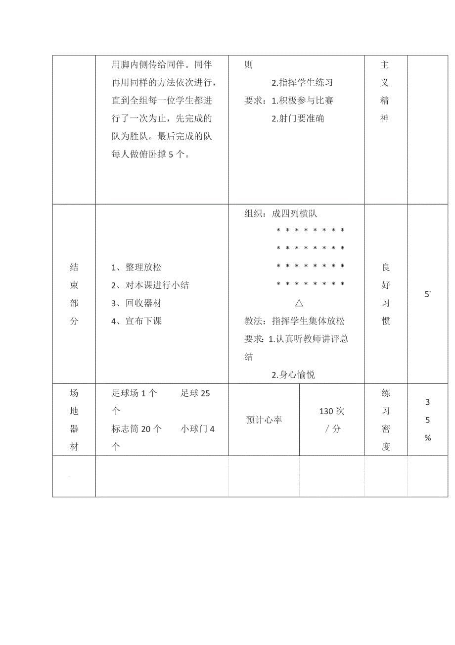 《足球-脚内侧踢球》教案(总10页)_第5页