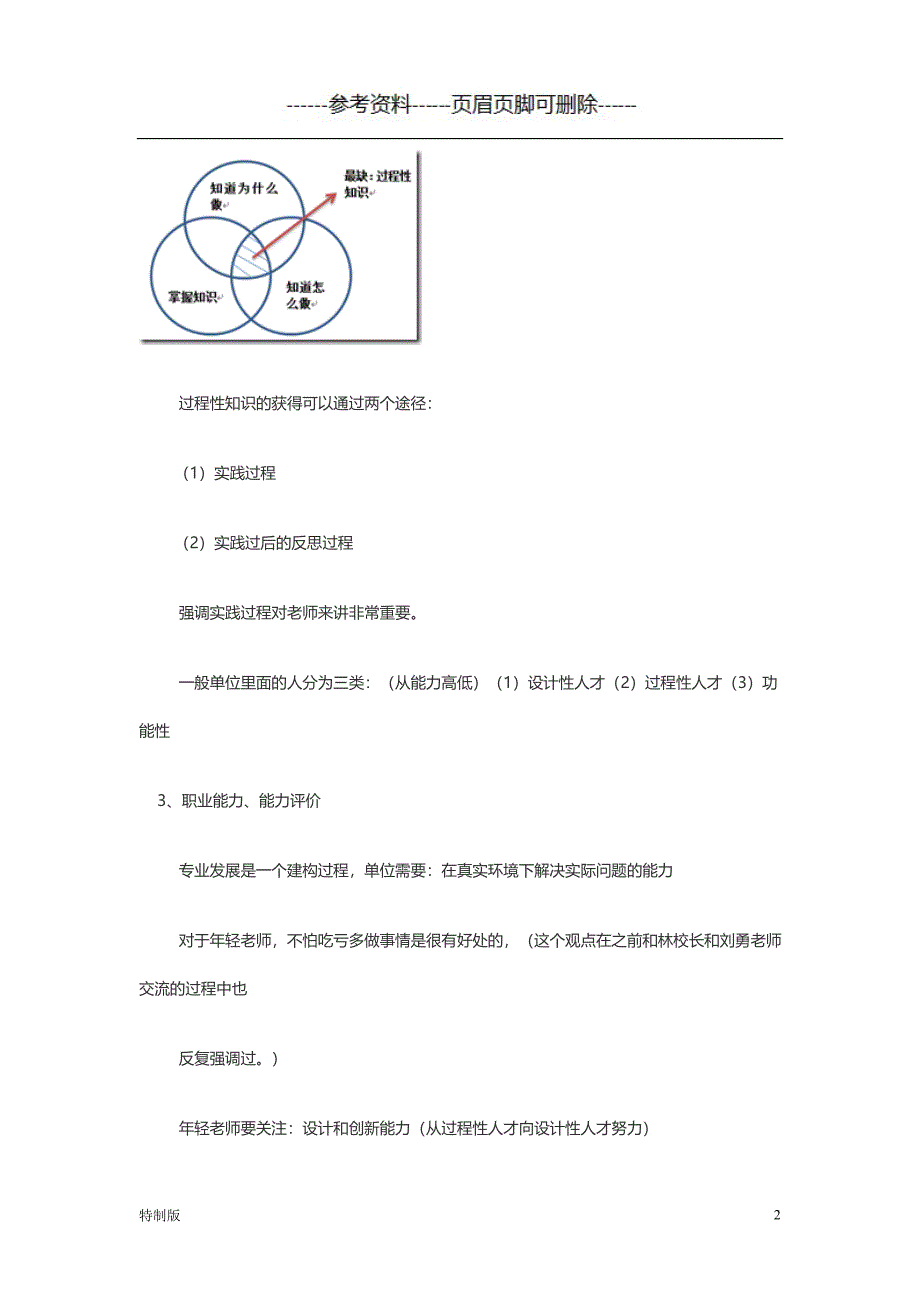 余安敏 《如何成为一名优秀的教师》讲座笔记整理【仅供参考】_第2页