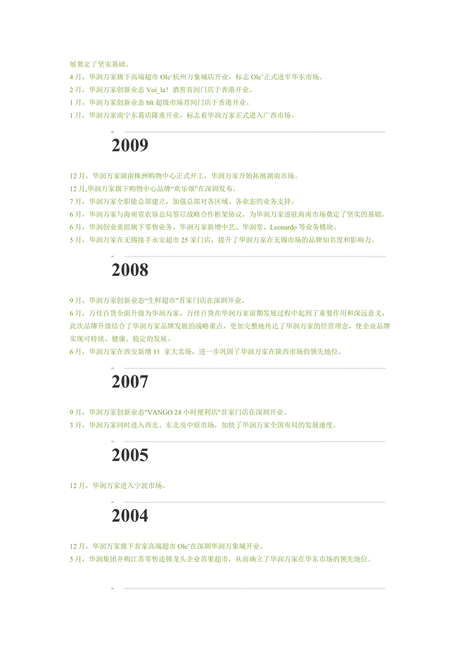 华润万家连锁超市调查报告_第3页