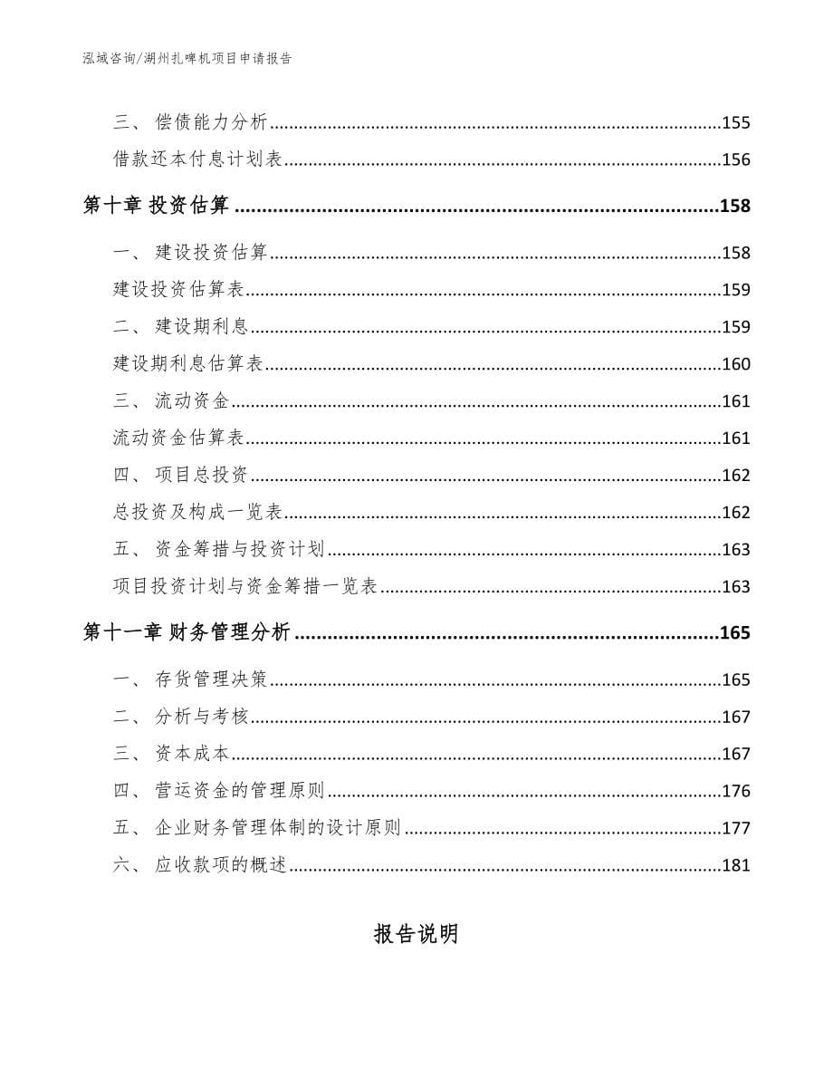 湖州扎啤机项目申请报告范文_第5页