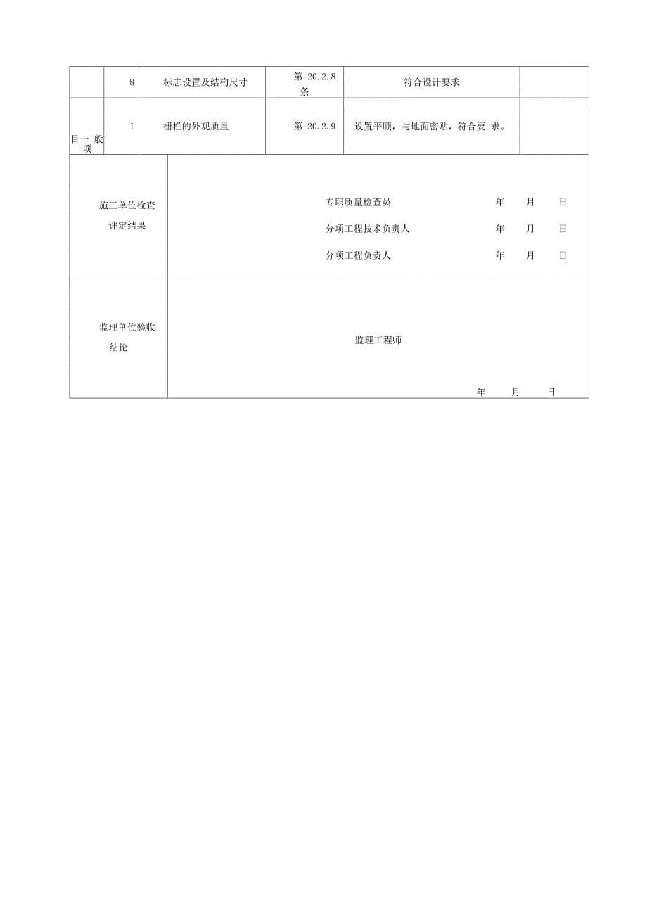 防护栅栏检验批_第5页