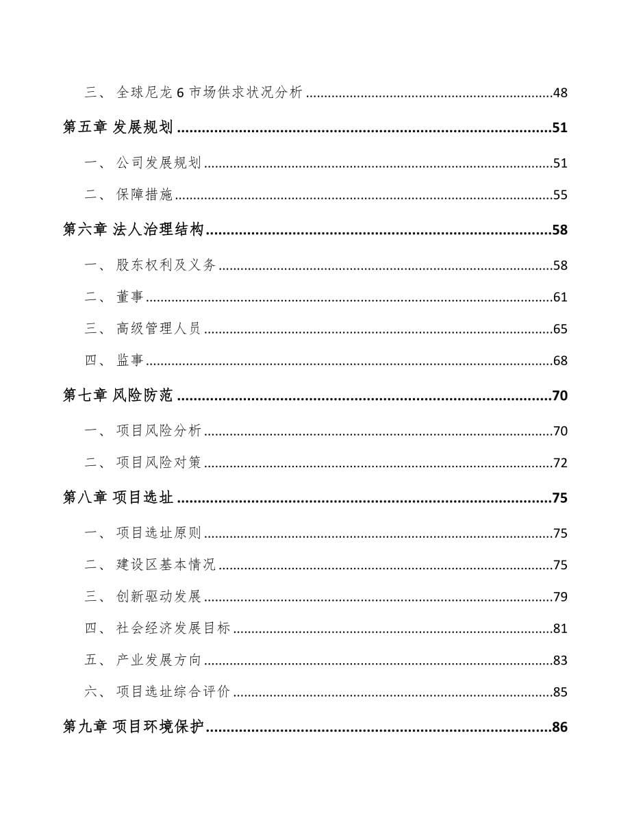 山西关于成立聚酰胺6切片公司可行性研究报告_第5页