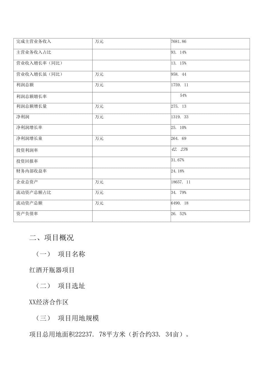 202x年红酒开瓶器项目可行性研究报告_第5页