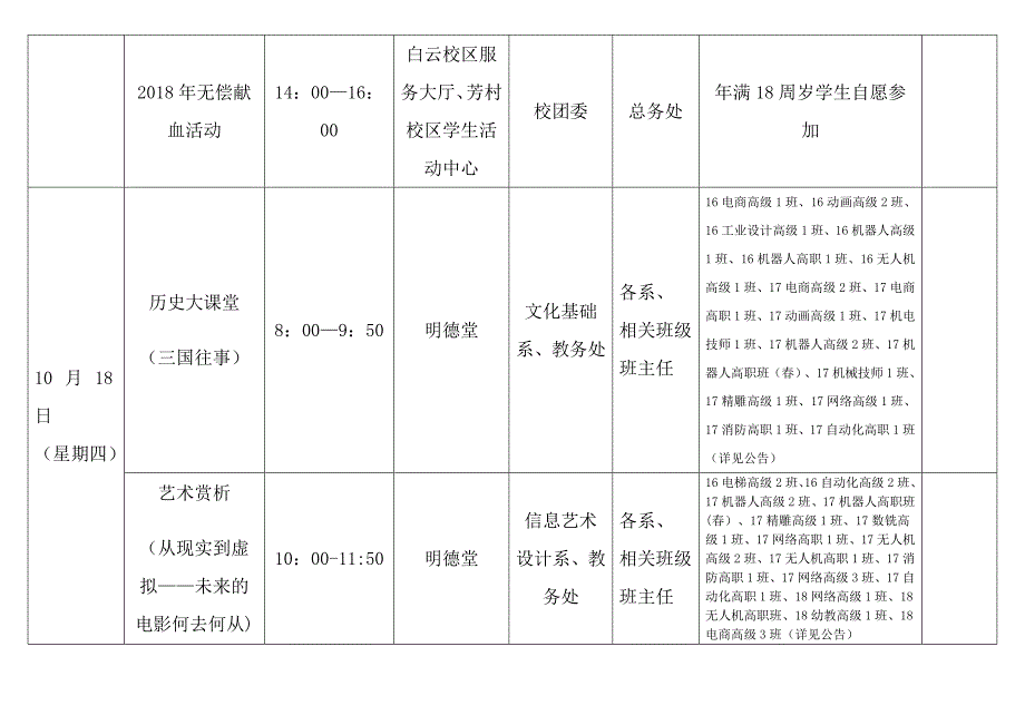 广州市机电高级技工学校周工作安排表_第4页