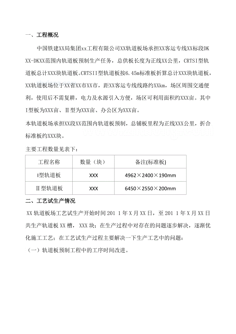 crsⅱ型轨道板预制工艺总结试生产_第2页