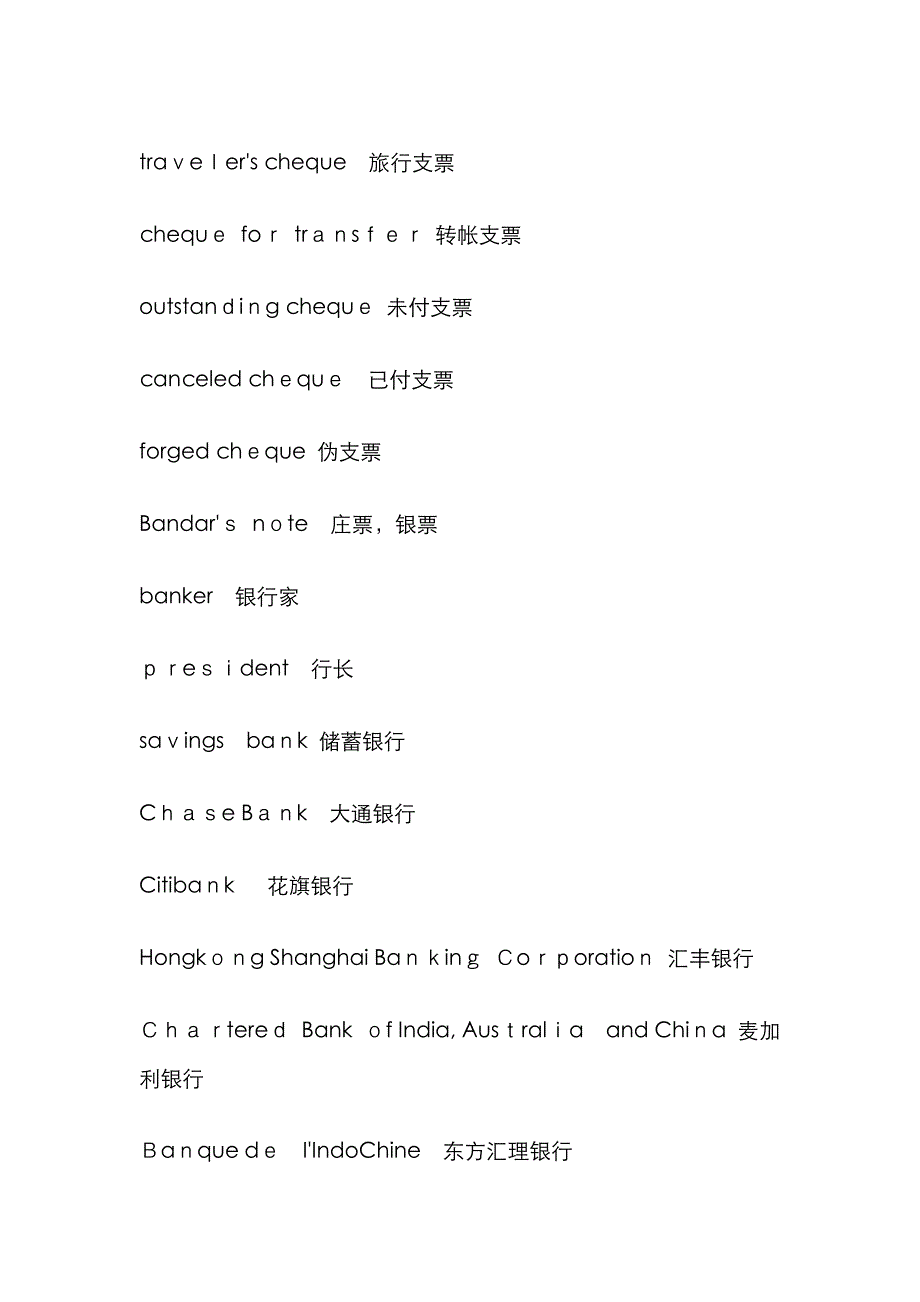 常见银行英语词汇(各种银行术语和句子全面介绍)68067_第3页