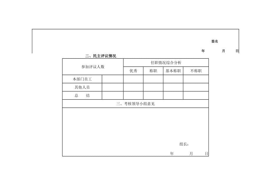 工作考核表汇总_第5页