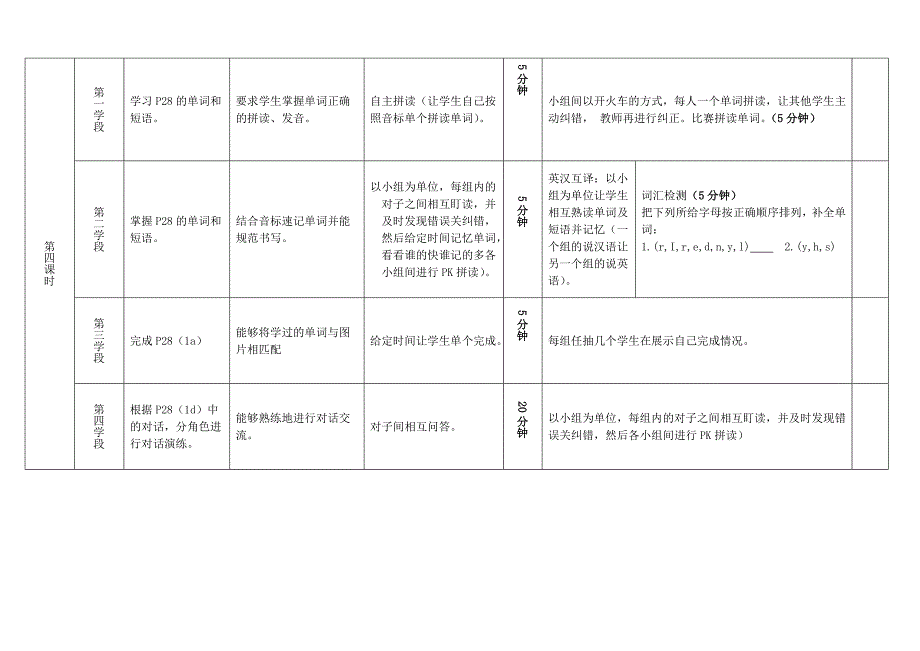 七年级英语unit5导学案_第3页