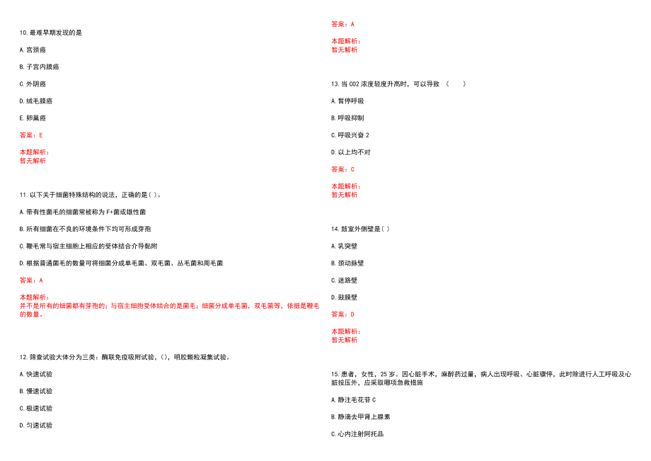 2022年02月福建长汀县妇幼保健院编外人员招聘情况历年参考题库答案解析_第3页