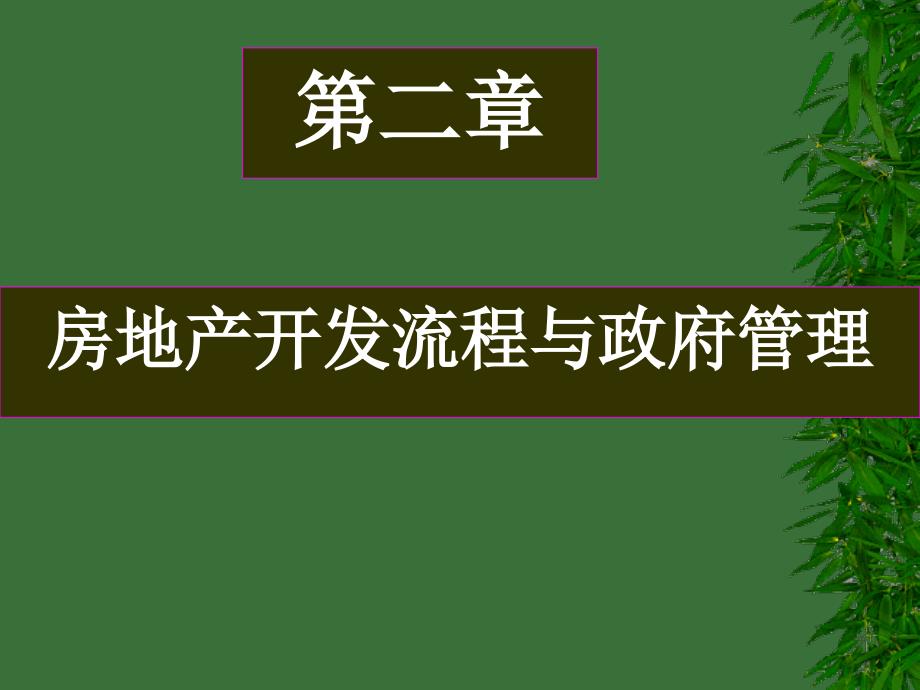 房地产开发流程与政府管理课件_第1页