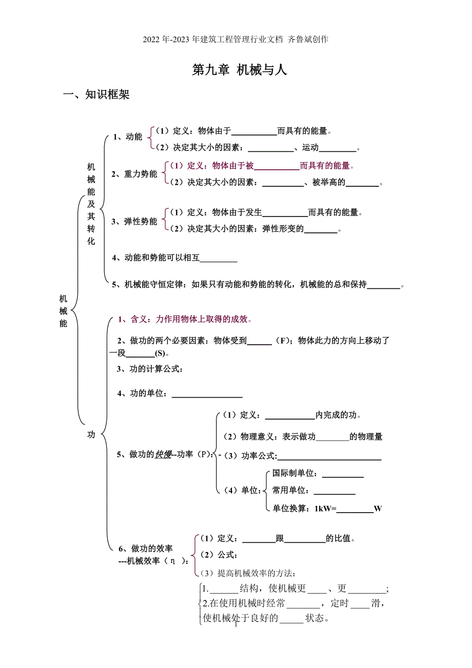 九章 机械与人_第1页