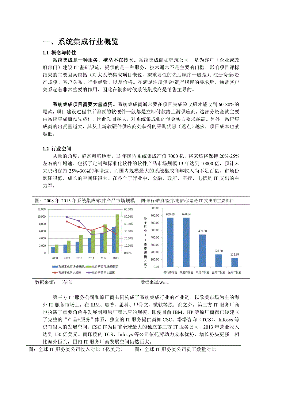 IT系统集成行业深度报告_第1页