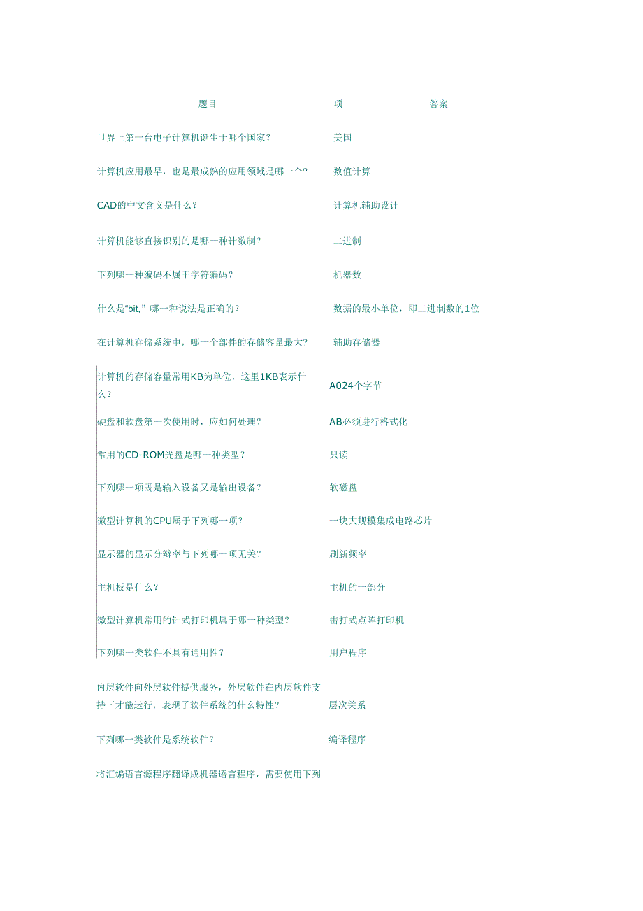 计算机题目_第1页