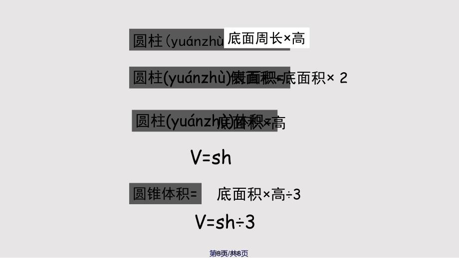 人教新课标小学数学六年级下册圆柱与圆锥复习课实用教案_第3页