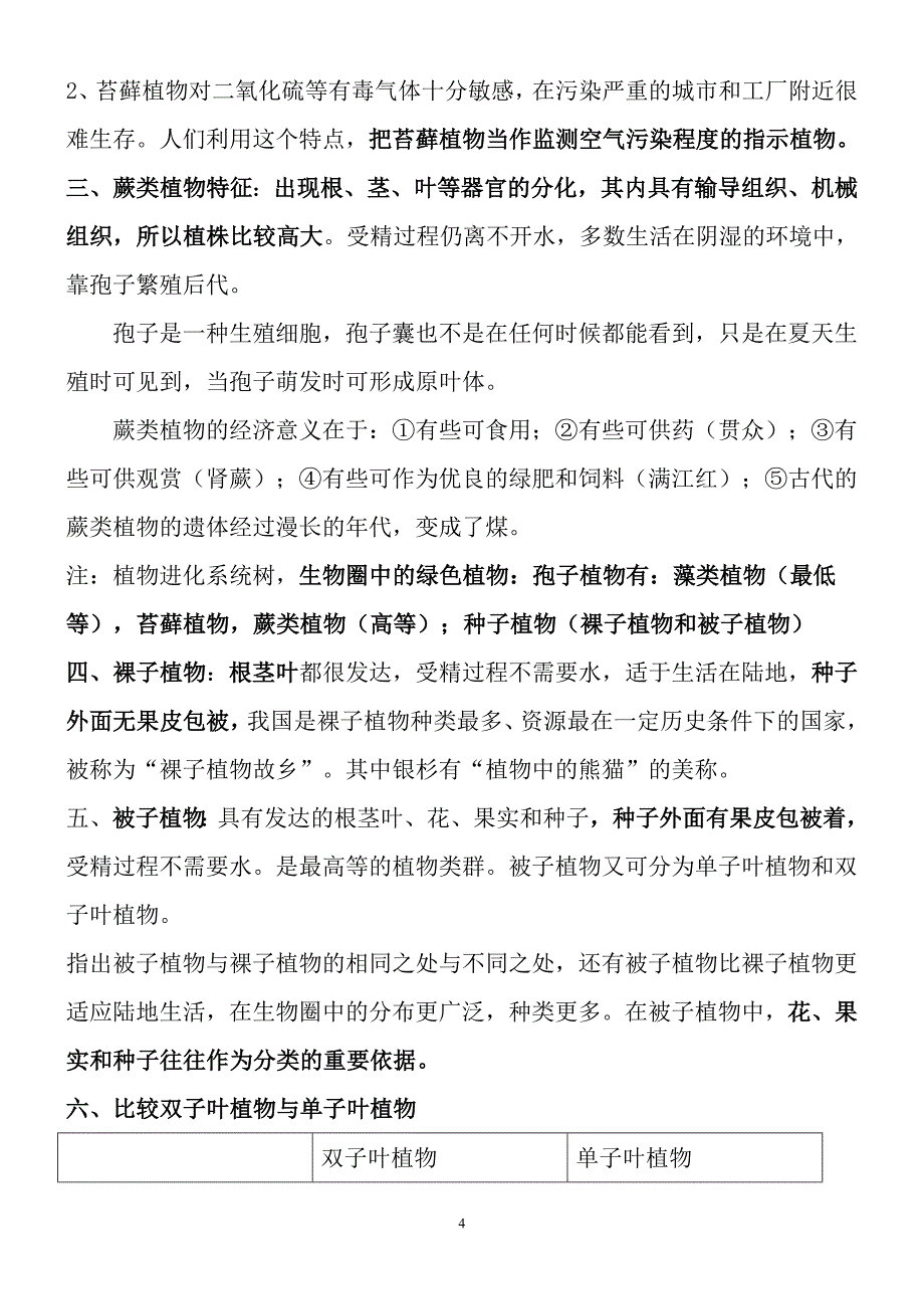 北师大版八年级下册生物复习提纲_第4页