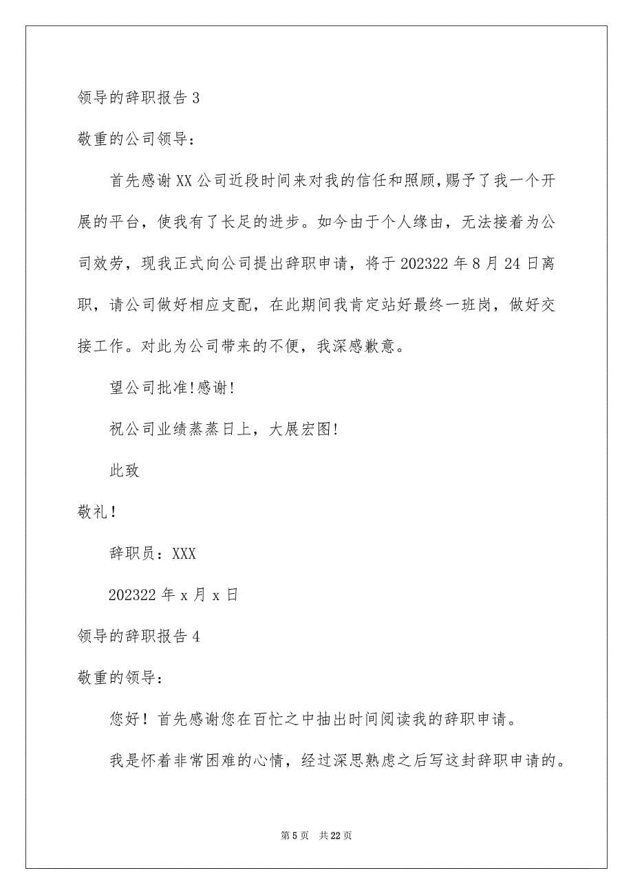 2023年领导的辞职报告14范文.docx_第5页