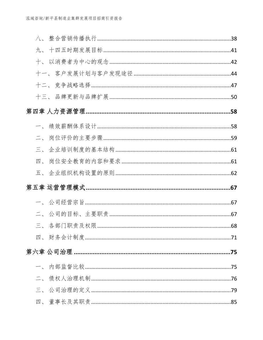 新平县制造业集群发展项目招商引资报告（模板范本）_第2页