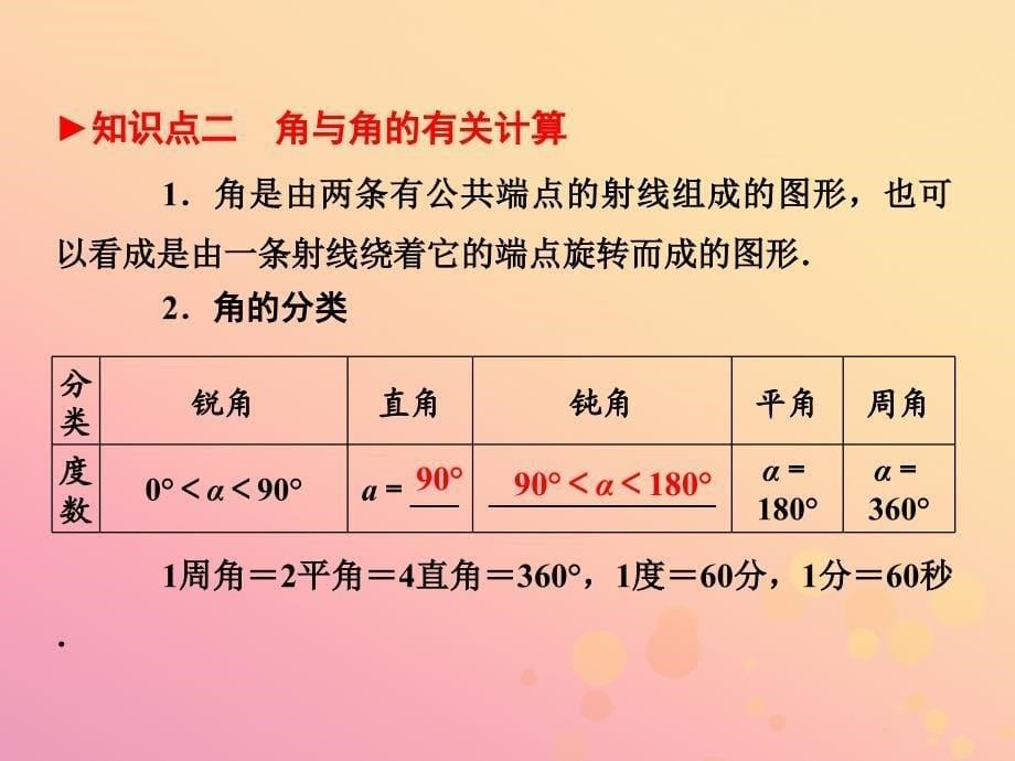 （陕西专版）中考数学新突破复习 第一部分 教材同步复习 第四章 三角形 4.1 图形的初步认识课件_第5页